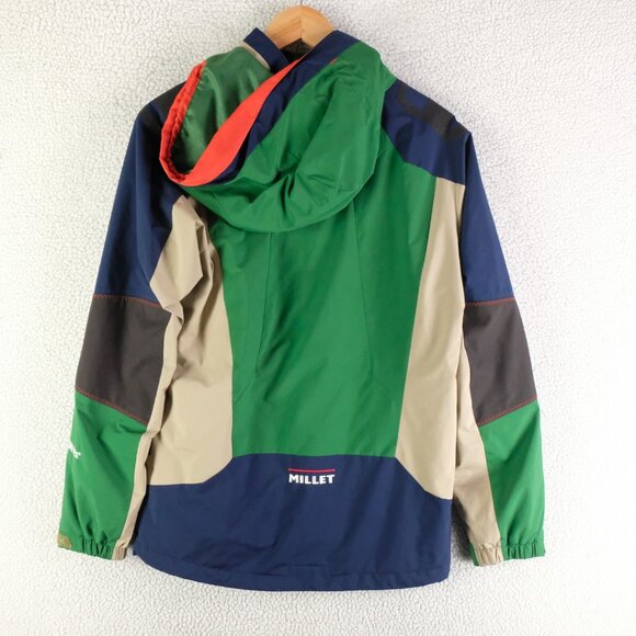 Millet Rain Jacket Mens Small Green Blue Expert Series Gore Tex Lightweight 95 - Picture 5 of 11